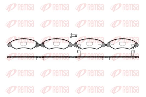 REMSA Комплект тормозных колодок, дисковый тормоз 0702.02
