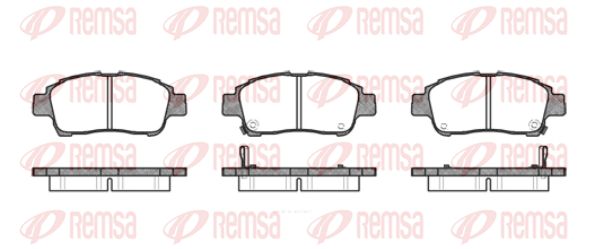 REMSA Комплект тормозных колодок, дисковый тормоз 0712.02