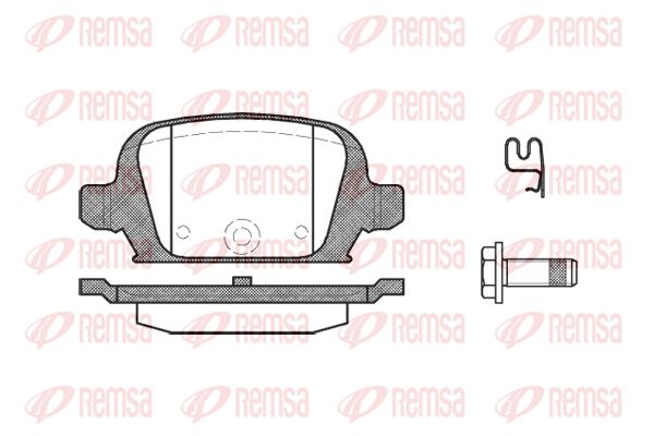 REMSA Комплект тормозных колодок, дисковый тормоз 0835.02