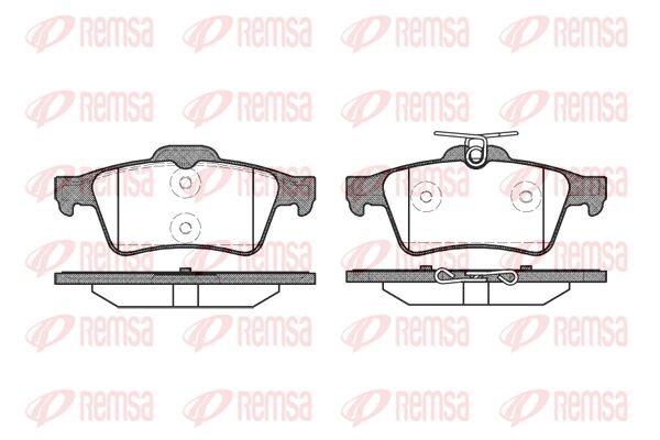 REMSA Комплект тормозных колодок, дисковый тормоз 0842.20