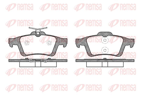 REMSA Комплект тормозных колодок, дисковый тормоз 0842.30