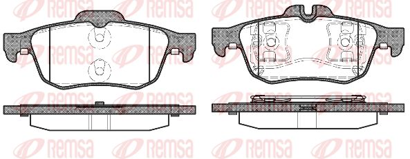 REMSA Комплект тормозных колодок, дисковый тормоз 0842.60