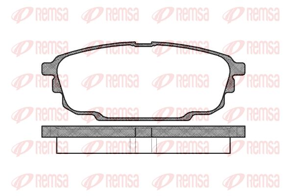 REMSA Piduriklotsi komplekt,ketaspidur 0851.00