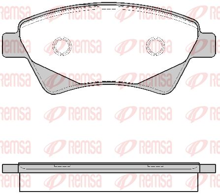 REMSA Комплект тормозных колодок, дисковый тормоз 0976.20