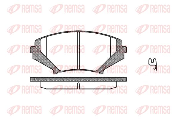 REMSA Piduriklotsi komplekt,ketaspidur 1080.01