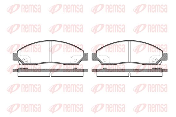 REMSA Комплект тормозных колодок, дисковый тормоз 1098.14