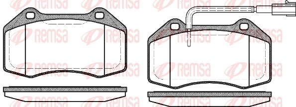 REMSA Комплект тормозных колодок, дисковый тормоз 1113.12
