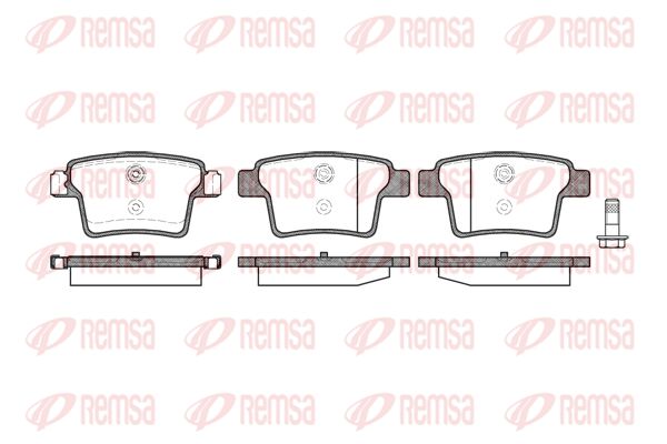 REMSA Комплект тормозных колодок, дисковый тормоз 1149.10