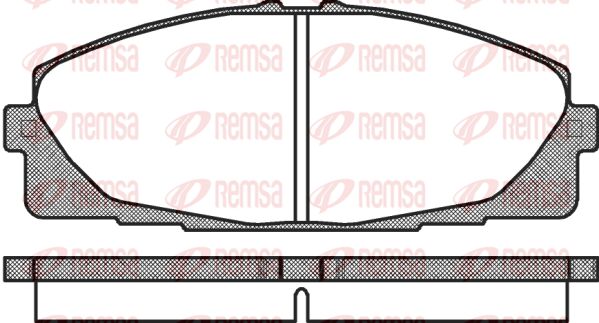 REMSA Комплект тормозных колодок, дисковый тормоз 1325.00