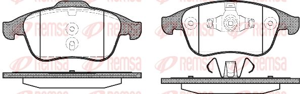 REMSA Комплект тормозных колодок, дисковый тормоз 1350.00
