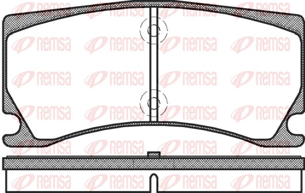 REMSA Piduriklotsi komplekt,ketaspidur 1378.00