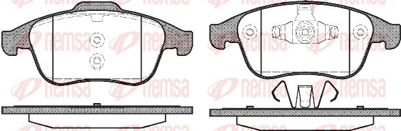 REMSA Комплект тормозных колодок, дисковый тормоз 1389.00