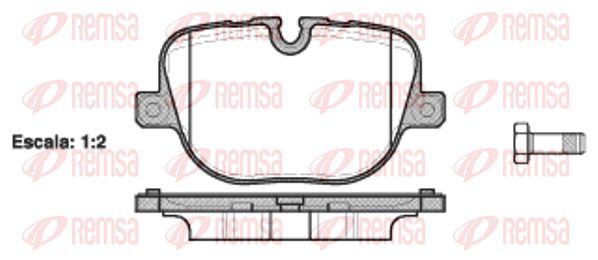 REMSA Комплект тормозных колодок, дисковый тормоз 1408.00