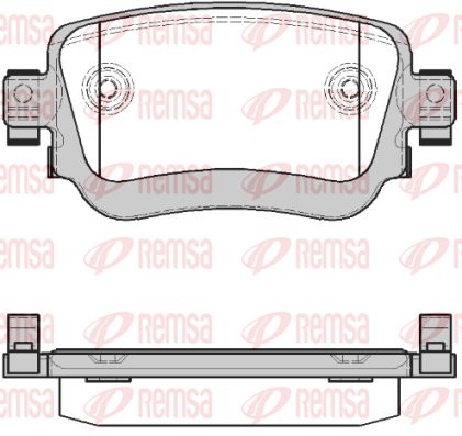 REMSA Piduriklotsi komplekt,ketaspidur 1549.28