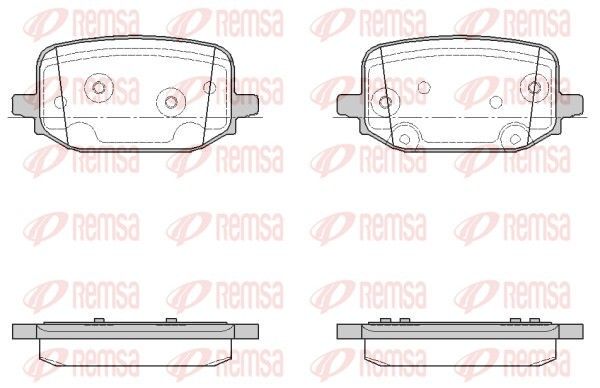 REMSA Brake Pad Set, disc brake