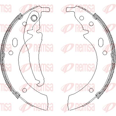 REMSA Piduriklotside komplekt 4018.00