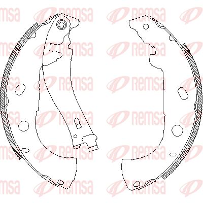 REMSA Piduriklotside komplekt 4072.00