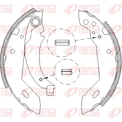 REMSA Piduriklotside komplekt 4095.00