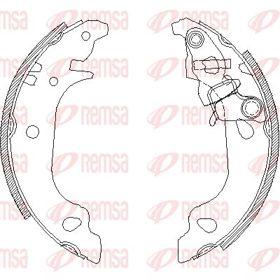 REMSA Piduriklotside komplekt 4099.01