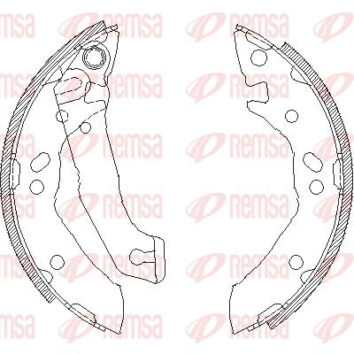 REMSA Piduriklotside komplekt 4117.00