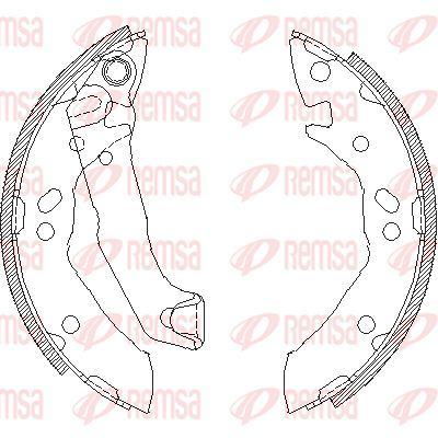 REMSA Piduriklotside komplekt 4117.01