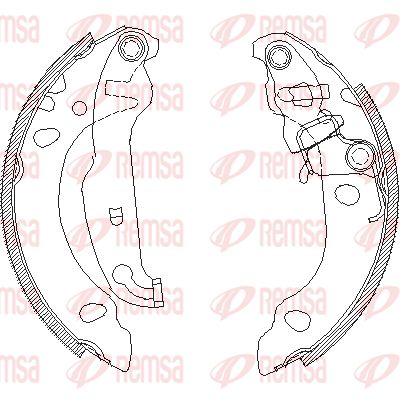 REMSA Piduriklotside komplekt 4138.00