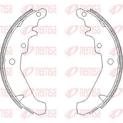 REMSA Piduriklotside komplekt 4139.00