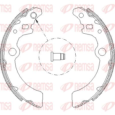 REMSA Тормозные колодки 4143.00