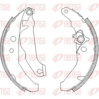 REMSA Piduriklotside komplekt 4185.01