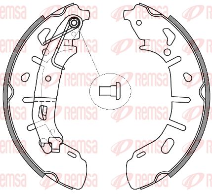 REMSA Piduriklotside komplekt 4263.00