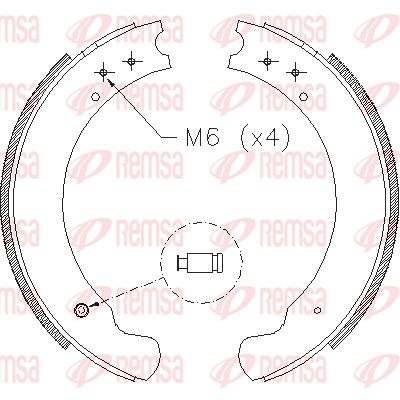 REMSA Piduriklotside komplekt 4284.00