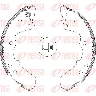 REMSA Piduriklotside komplekt 4316.00