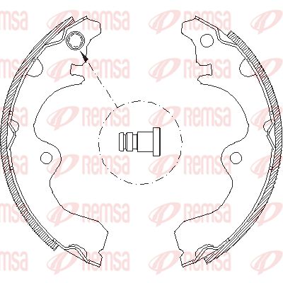 REMSA Piduriklotside komplekt 4334.01