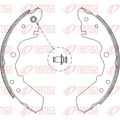 REMSA Piduriklotside komplekt 4343.00