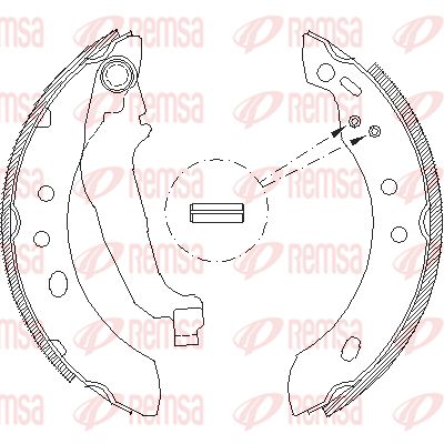 REMSA Piduriklotside komplekt 4394.00