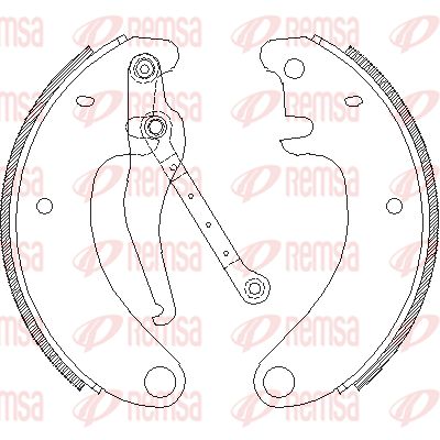 REMSA Piduriklotside komplekt 4509.00