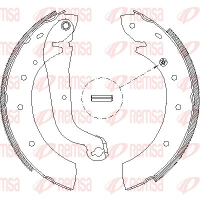 REMSA Тормозные колодки 4514.00