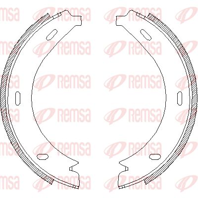 REMSA Piduriklotside komplekt,seisupidur 4713.01