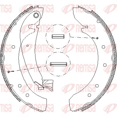 REMSA Piduriklotside komplekt 4719.00