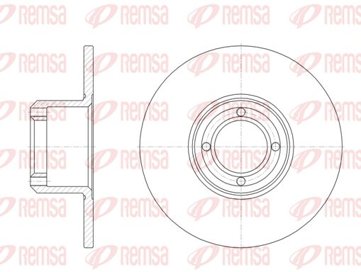 REMSA Тормозной диск 6008.00