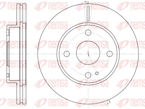 REMSA Тормозной диск 6056.10