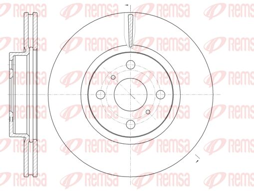 REMSA Тормозной диск 61006.10