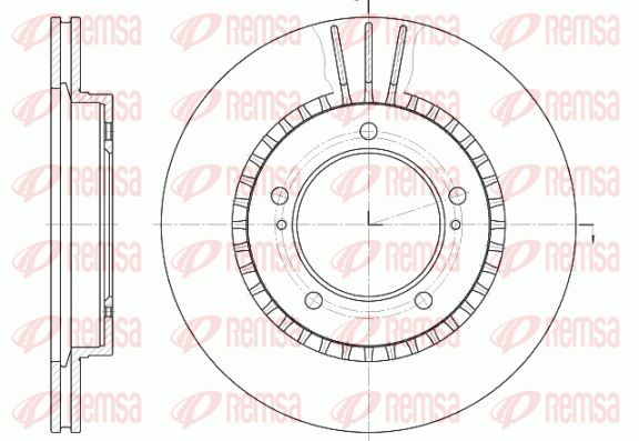 REMSA Тормозной диск 61125.10