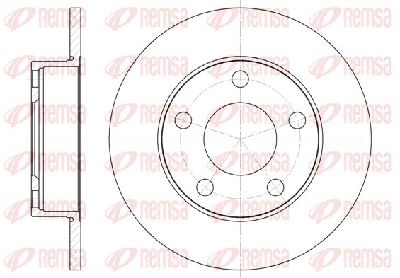 REMSA Тормозной диск 6124.00