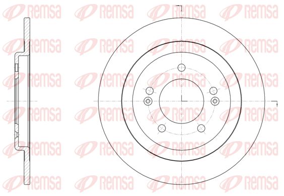 REMSA Тормозной диск 61506.00
