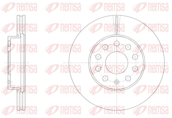 REMSA Тормозной диск 61586.10