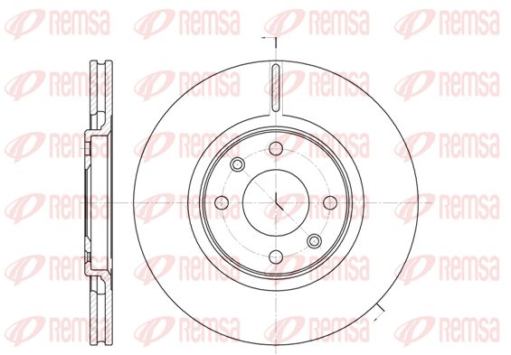 REMSA Тормозной диск 6306.10