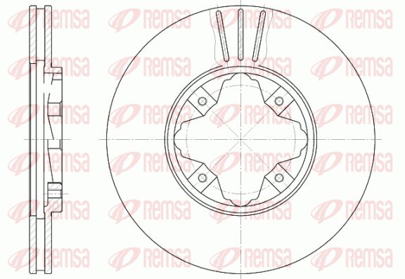 REMSA Тормозной диск 6485.10