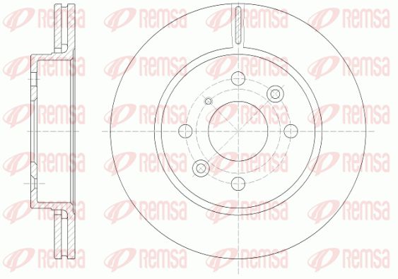 REMSA Тормозной диск 6523.10