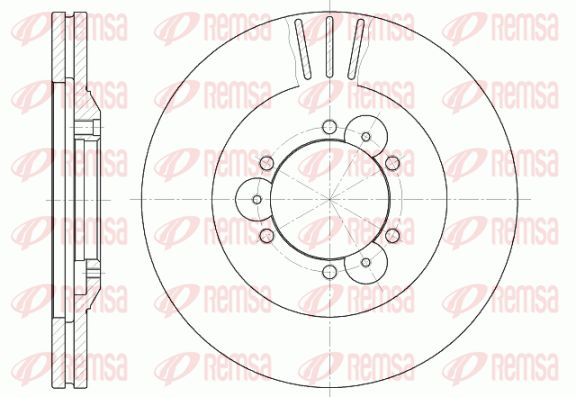 REMSA Тормозной диск 6560.10
